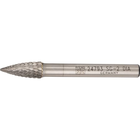 Pferd Carbide Bur, SCTI SG-2, 1/4", Diamond Cut 24793